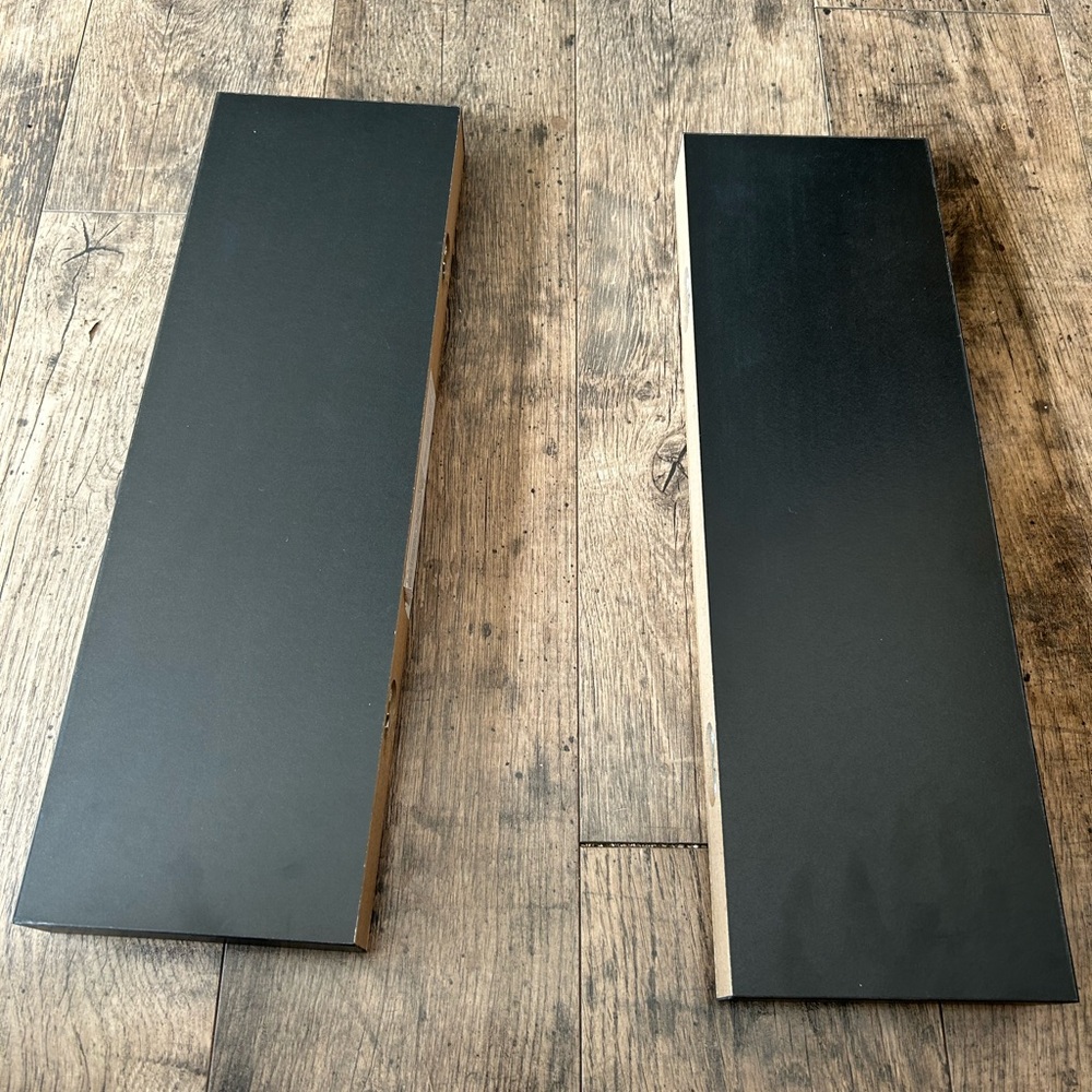 Black Wooden floating shelves